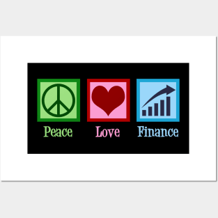 Peace Love Finance Posters and Art